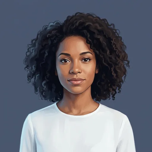 Retrato ilustrado de Lucía